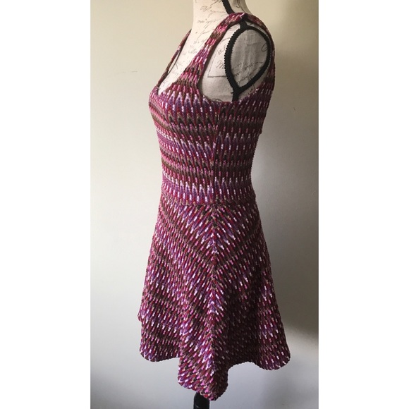 {Lovers + Friends} Chevron Knit Skater Mini Dress - Picture 2 of 5